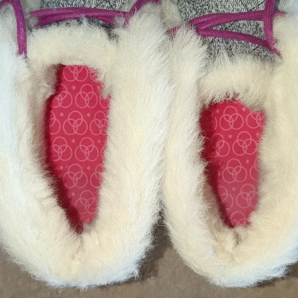Sorel Out N About women's faux fur lined gray suede winter moccasins size 7 - Picture 10 of 12